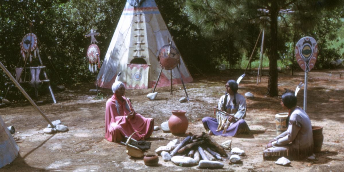 Native American animatronics at Walt Disney World Resort.