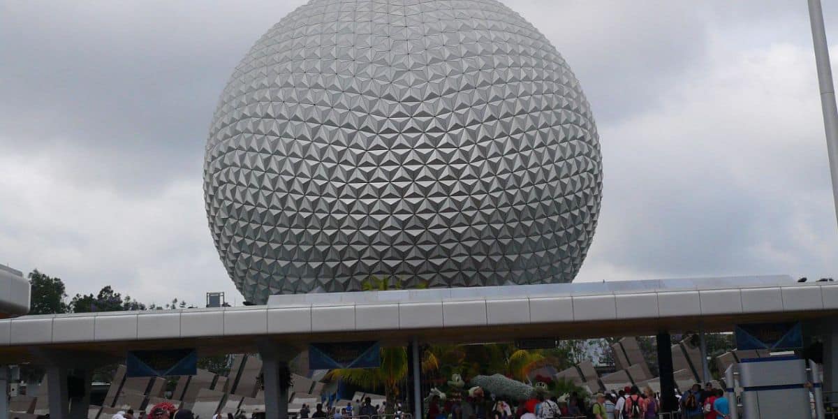 The main entrance to EPCOT
