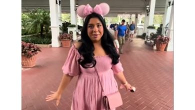 A woman in a TikTok sharing her "hack" for free parking at Walt Disney World Resort.