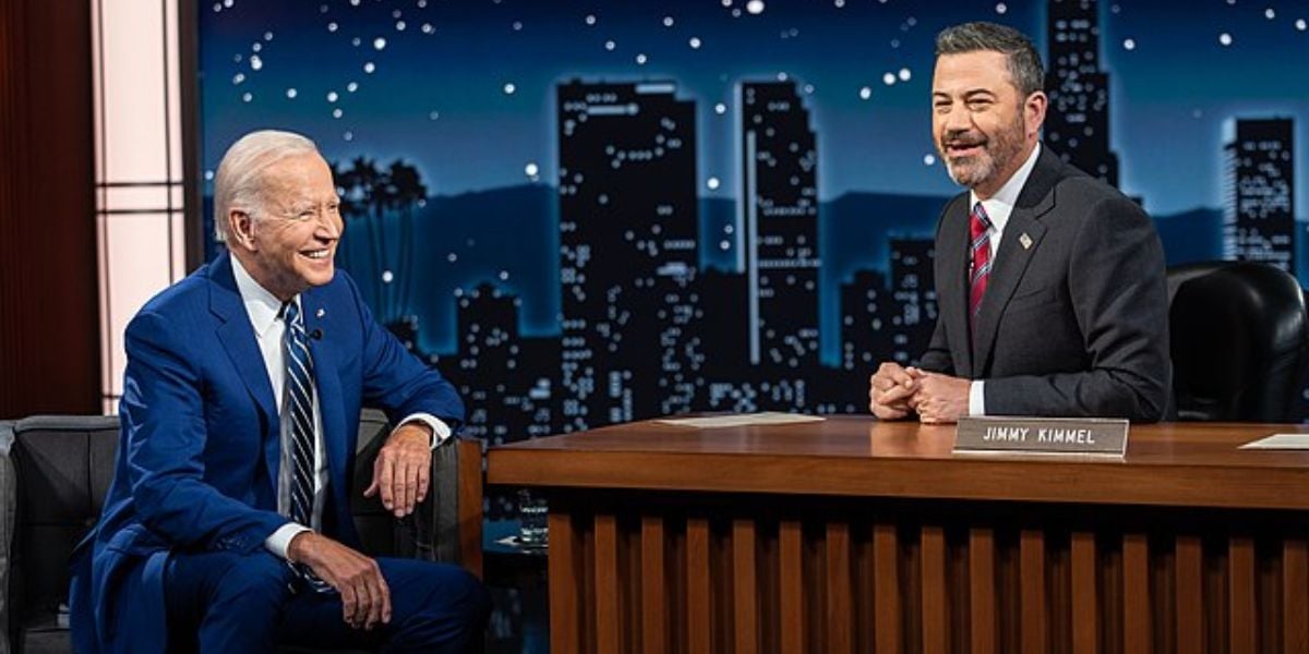 President Joe Biden on 'Jimmy Kimmel Live!'.