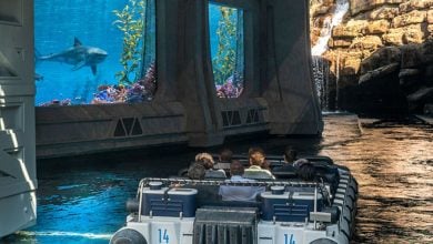 Jurassic World – The Ride at Universal Studios Hollywood, temporarily closed for refurbishment until its scheduled November 2026 reopening.