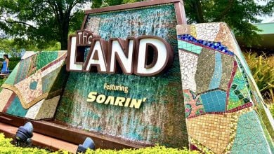 The Land sign at Disney World's EPCOT park