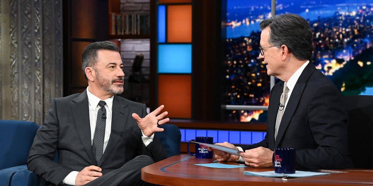 Jimmy Kimmel on The Late Show With Stephen Colbert