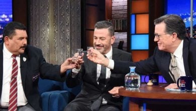 Guillermo and Jimmy Kimmel on The Late Show With Stephen Colbert
