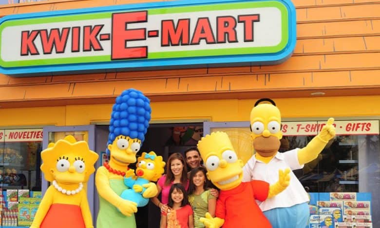 Springfield Simpsons Land at Universal Studios Hollywood