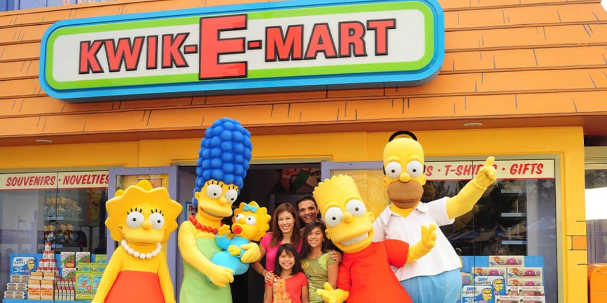 Springfield Simpsons Land at Universal Studios Hollywood