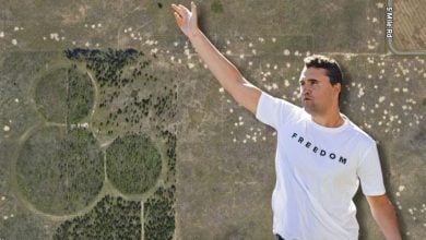 Charlie Kirk edited in front of the road near a Mickey Mouse Forest near Disney World that has been renamed in his honor.
