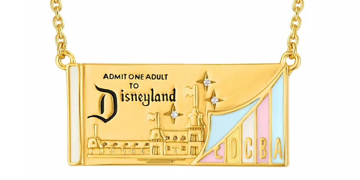 The Disneyland ticket booth necklace by Rebecca Hook