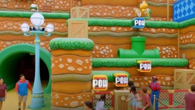 super nintendo world power blocks in universal orlando's epic universe