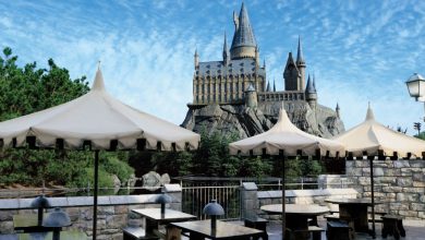 Dining area at the Wizarding World of Harry Potter