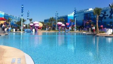 The 'Finding Nemo' pool at Disney's Art of Animation Resort.