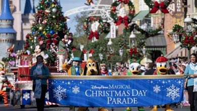 The Disney Parks Magical Christmas Day Parade kicks off.