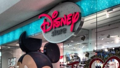 Disney Store entrance in a mall in Connecticut
