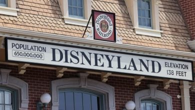 The Disneyland Railroad Sign