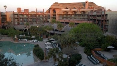 A pool at Disney's Animal Kingdom Lodge.