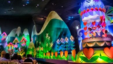 Guests riding "it's a small world."