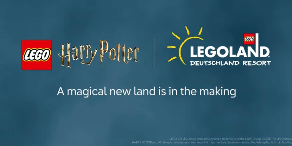 A Poster for the LEGO Harry Potter land at LEGOLAND Germany