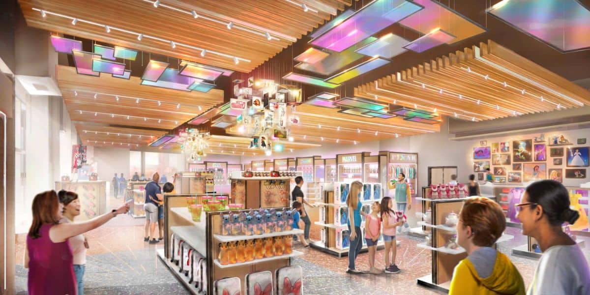 Concept art for the Disney Wonders store at Disneyland Paris Resort