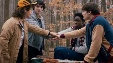 Dustin, Mike, Lucas, and Will in 'Stranger Things'