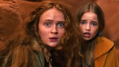 Max and Holly in a cave in 'Stranger Things'