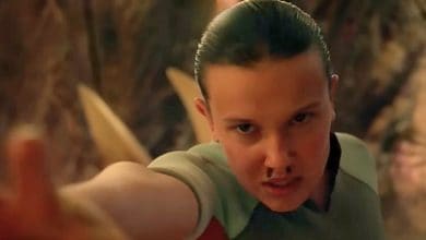 Eleven fighting Vecna in the Abyss in Season 5