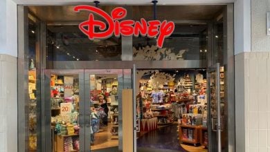 The entrance to a mall Disney Store in Miami.