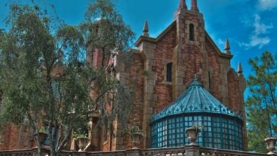 the exterior of Disney World's Haunted Mansion in Magic Kingdom