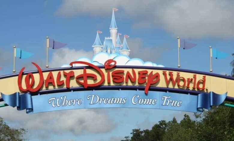 The Walt Disney World Resort entrance sign on a nice summer day. Disney World hotel news