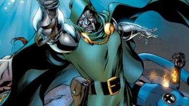 Doctor Doom tramples over Fantastic Four