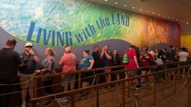 The queue for Living with the Land