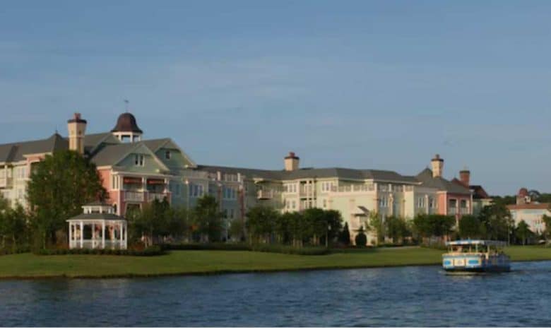 Exterior of Saratoga Springs resort at Disney World