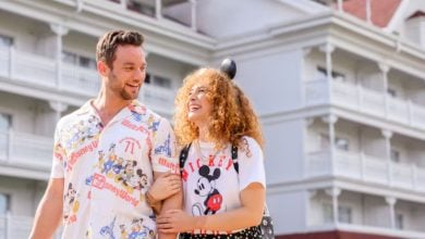 a couple at a disney world hotel