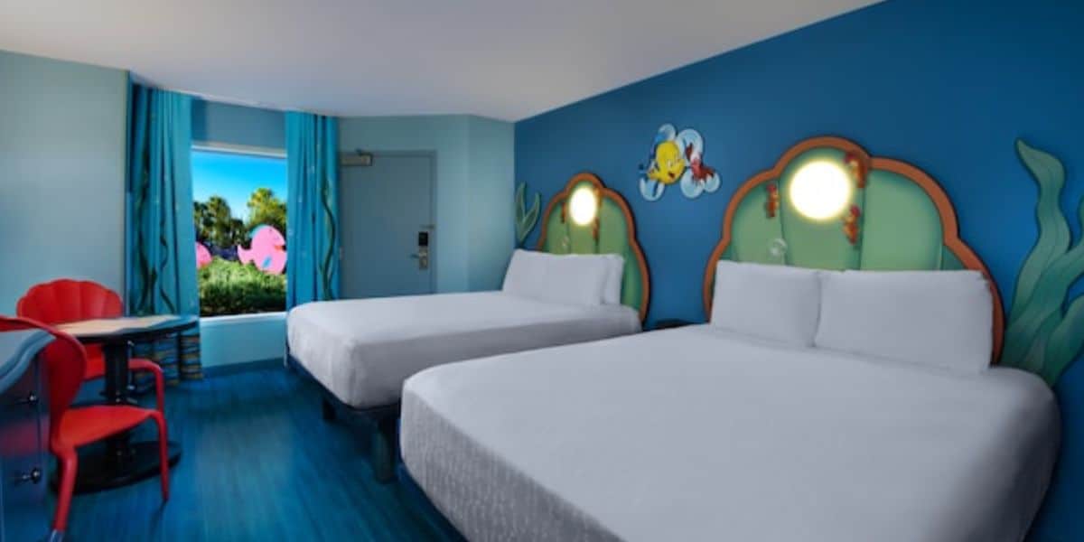 The Little Mermaid suite hotel room at Disney's Art of Animation Resort