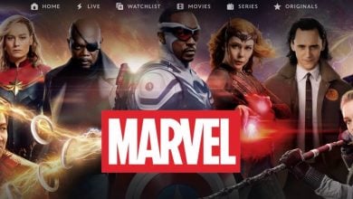 Marvel heroes on Disney+ app