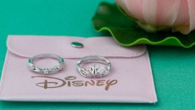 A set of stacking rings from a jewelry line inspired by the Disney film 'Aladdin'