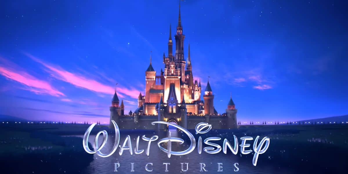 opening movie logo for Disney film with castle and "Walt Disney Pictures" in large font at the bottom of the screen
