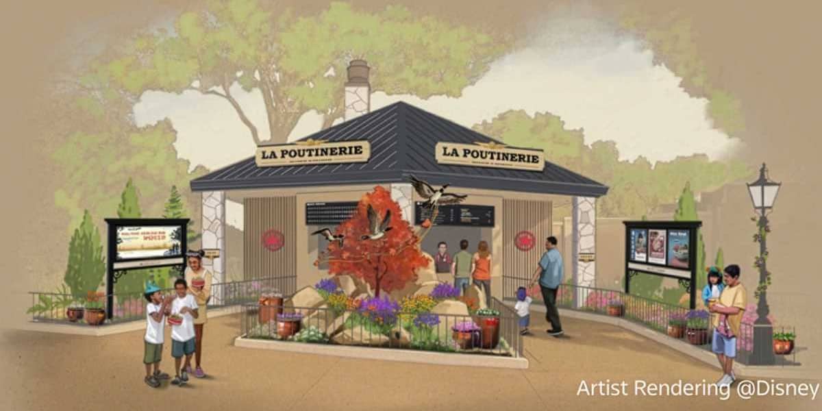 La Poutinerie concept art. A new dining spot in the canada world showcase pavilion at epcot