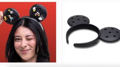 Get ready for fun: Mickey ears headband with colorful pins, perfect with Disney Crocs for the latest park style; ears sold solo.