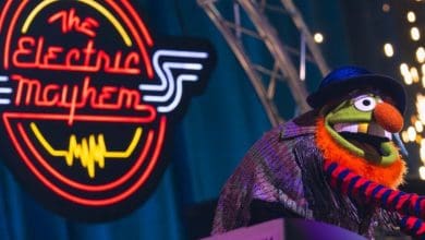 Muppet Coaster reveal for Electric Mayhem's performance