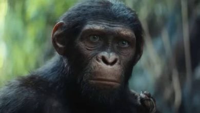 Noa (Owen Teague) headshot in the 'Kingdom of the Planet of the Apes' trailer