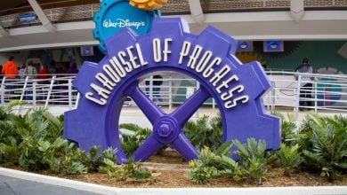 ride sign for magic kingdom's carousel of progress in tomorrowland area