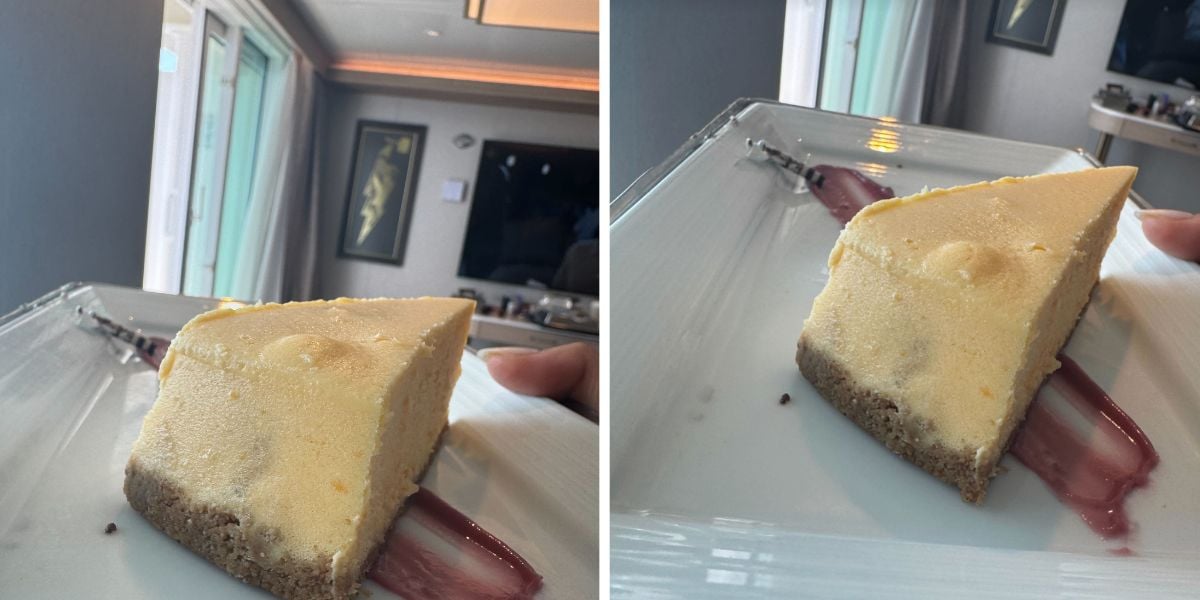 Moldy cheesecake at Disney Cruise