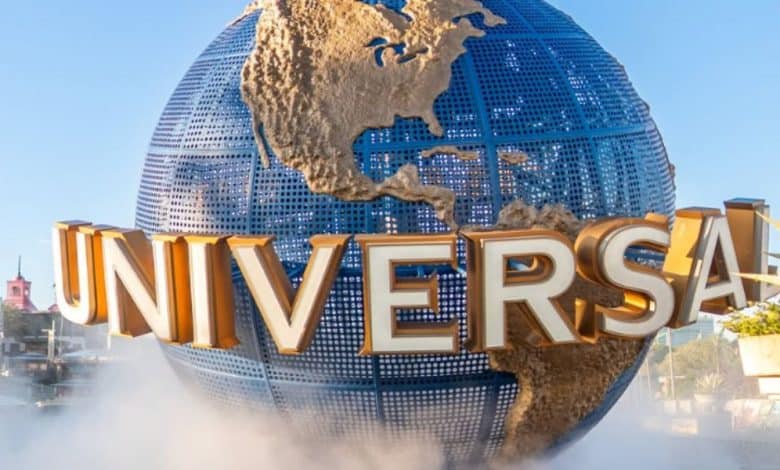 close up of universal orlando's spinning globe. Universal Orlando guest saves woman choking