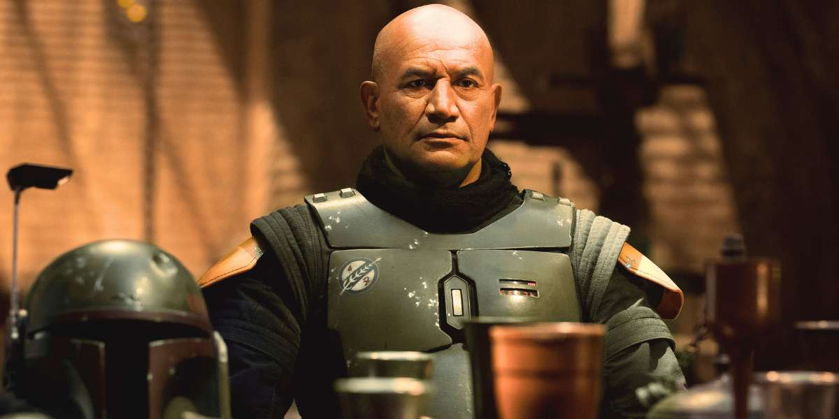 Temuera Morrison as Boba Fett with no helmet