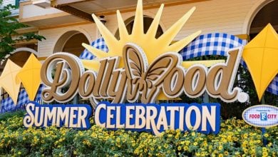 Dollywood Summer Celebration sign