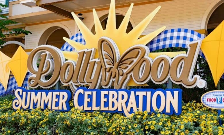 Dollywood Summer Celebration sign