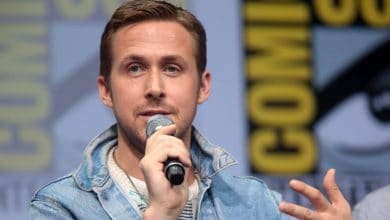 Ryan Gosling speaking at the 2017 San Diego Comic Con International, for 'Blade Runner 2049'