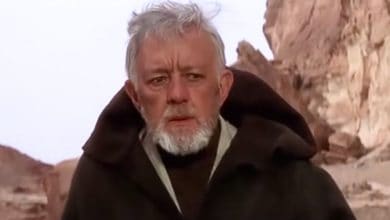 Alec Guinness as Obi-Wan in 'Star Wars: A New Hope'