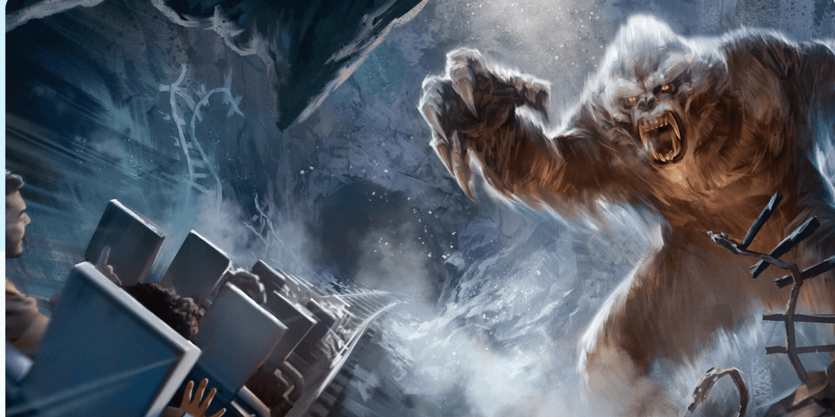 The Expedition Everest roller coaster
