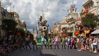 The Festival of Fantasy Parade at Magic Kingdom.